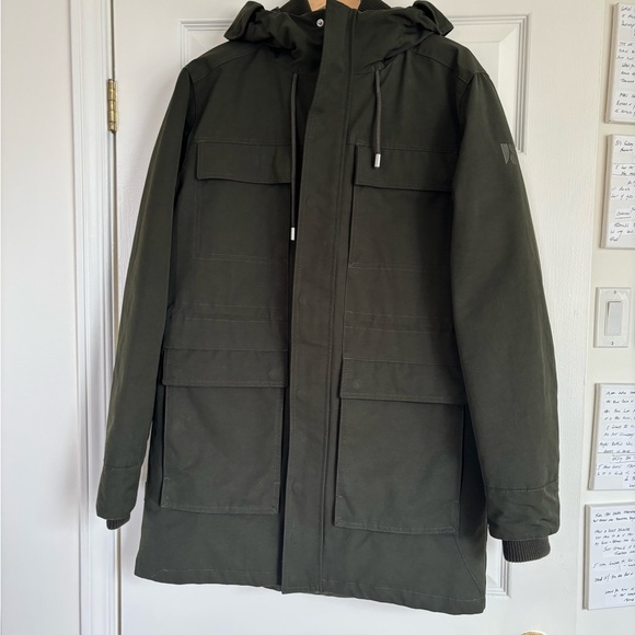Frank & Oak Other - Frank & Oak Dark Green Hooded Field Jacket